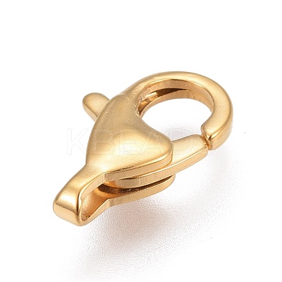 304 Stainless Steel Lobster Claw Clasps X-STAS-I100-20G-1