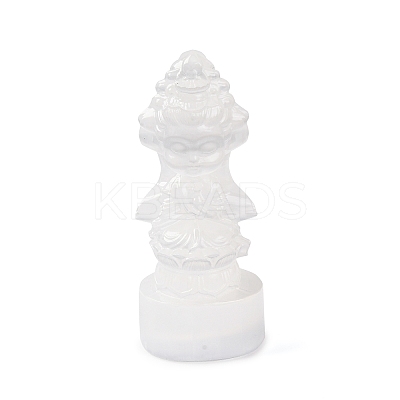 Natural Selenite Figurines DJEW-Q006-01C-1