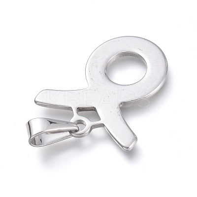 Non-Tarnish 304 Stainless Steel Pendants STAS-L210-06F-P-1