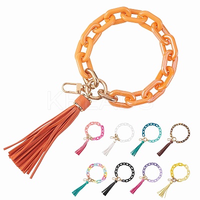 Chain Link Wristlet Keychain HJEW-SW00013-04-1