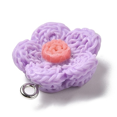 Opaque Resin Pendants RESI-L038-01P-02-1