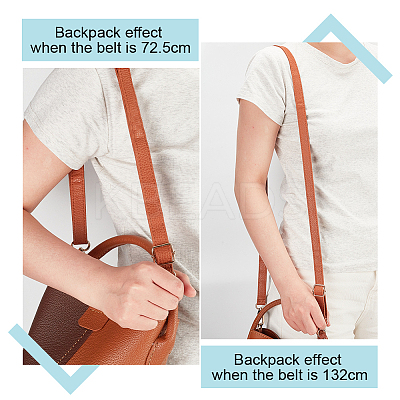4Pcs 4 Colors Imitation Leather Adjustable Bag Straps FIND-PH0017-51-1
