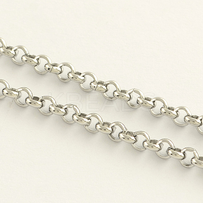 Tarnish Resistant 304 Stainless Steel Rolo Chains CHS-R009-09-1