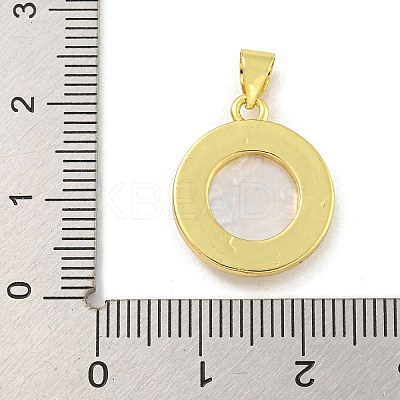 Rack Plating Brass Micro Pave Cubic Zirconia Pendants KK-G513-28G-1