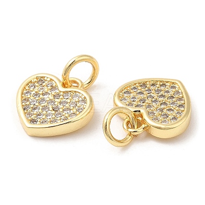 Brass with Cubic Zirconia Pendants KK-K332-22G-1