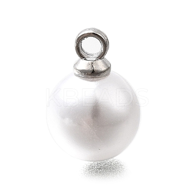 ABS Plastic Imitation Pearl Pendants FIND-H052-01E-04P-1