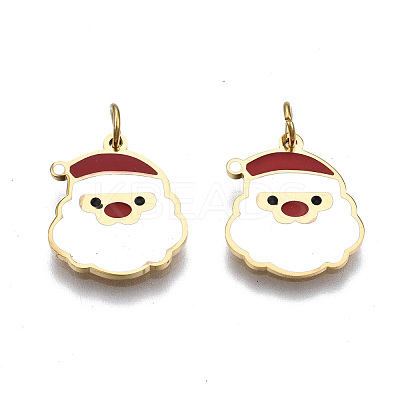 316 Surgical Stainless Steel Enamel Charms STAS-S116-386G-1