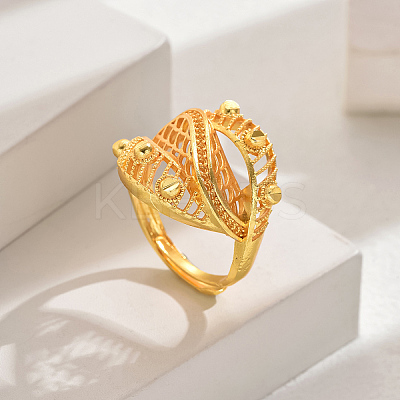 Fashionable European and American Style Wheat Lucky Cuff Ring SK2637-2-1