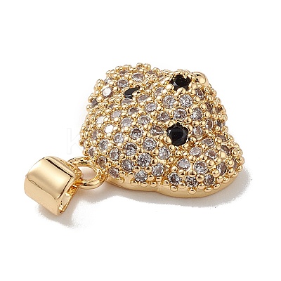Brass Micro Pave Cubic Zirconia Pendants KK-M240-01F-1