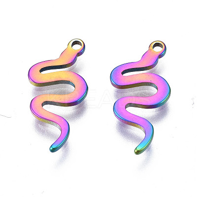 Ion Plating(IP) 201 Stainless Steel Charms STAS-S119-138-1