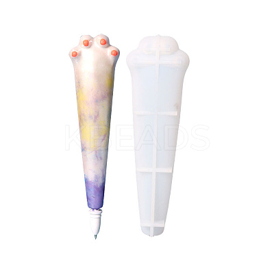 DIY Paw Print Ballpoint Pen Cover Silicone Molds LS-DIY-E055-08-1