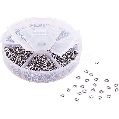 304 Stainless Steel Open Jump Rings STAS-PH0004-01-4mm-1