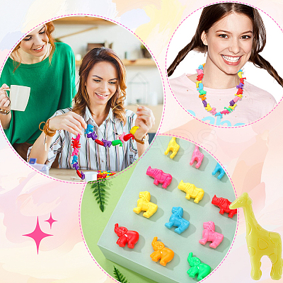 300G 2 Styles Plastic Beads FIND-SP0002-62-1