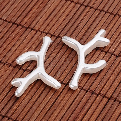 Branch Acrylic Imitation Pearl Pendants OACR-O002-7253-1