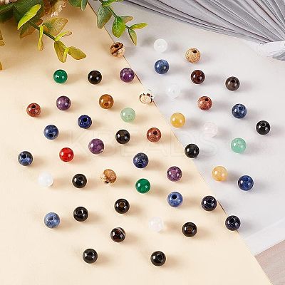Natural & Synthetic Mixed Gemstone Beads G-OC0003-87B-1