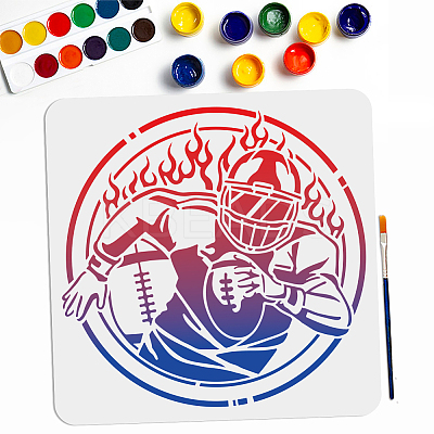 1Pc PET Hollow Out Drawing Painting Stencils DIY-MA0003-36A-1