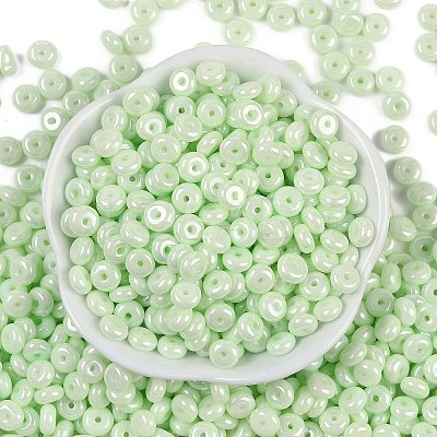 Opaque Colours Luster Glass Seed Beads SEED-P008-01C-02-1