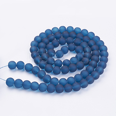 Baking Paint Transparent Glass Bead Strands X-GLAA-S031-10mm-31-1