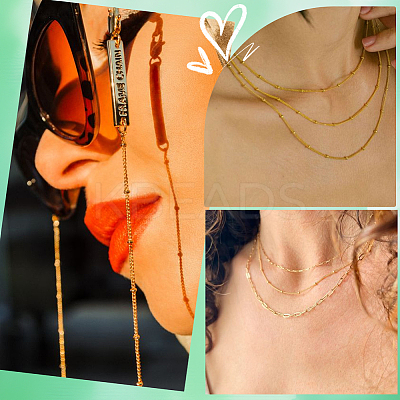 DIY 304 Stainless Steel Cable Chain Necklaces Making Kits DIY-SC0027-82-1