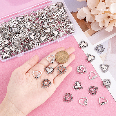 150Pcs 3 Style Tibetan Style Alloy Pendants TIBE-CA0001-19-1