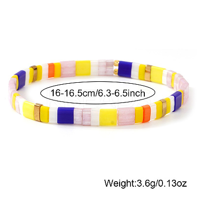 Bohemian Glass Seed Bead Stretch Bracelets for Women VK6363-1