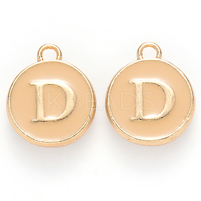 Golden Plated Alloy Enamel Charms LS-ENAM-S118-06D-1