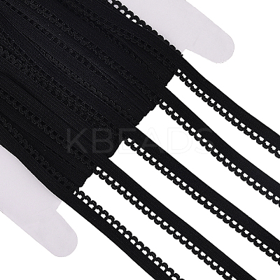 20M Polyester Elastic Flower Edged Ribbon Lace Trim OCOR-GF0005-53A-1