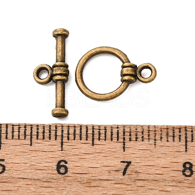 Alloy Toggle Clasps FIND-G098-03AB-1