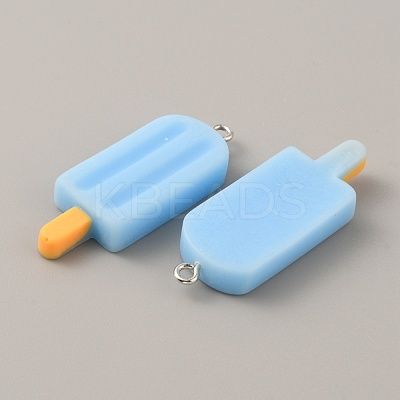 Opaque Resin Pendants RESI-CJC0020-09B-1