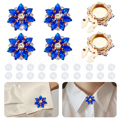 Alloy Cufflinks & 4-Hole Plastic Buttons HJEW-NB00248-1