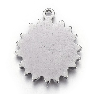 Tarnish Resistant 304 Stainless Steel Pendants STAS-P218-04-1