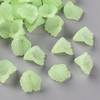 Frosted Acrylic Bead Caps MACR-S371-10A-728-1