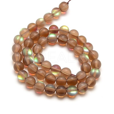 Synthetic Moonstone Beads Strands G-F142-8mm-04-1