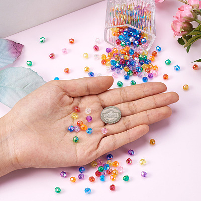 1080Pcs 12 Style Transparent Acrylic Beads PACR-TA0001-11-1