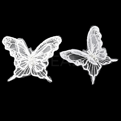 30Pcs Polyester Butterfly Lace Appliques DIY-CY0001-65B-1