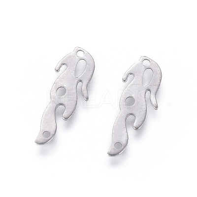 Non-Tarnish 201 Stainless Steel Filigree Joiners Links X-STAS-F231-082P-1