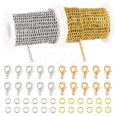 DIY Iron Cable Chains Necklaces/Bracelets Making Kits DIY-TA0011-77-1