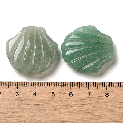 Natural Green Aventurine Carved Healing Shell Figurines G-K353-03F-1