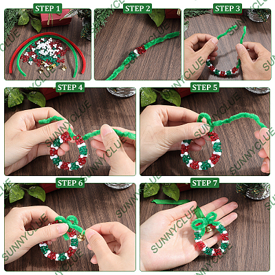 Acrylic with Plastic Christmas Candy Beading Set DIY-SC0026-81B-1