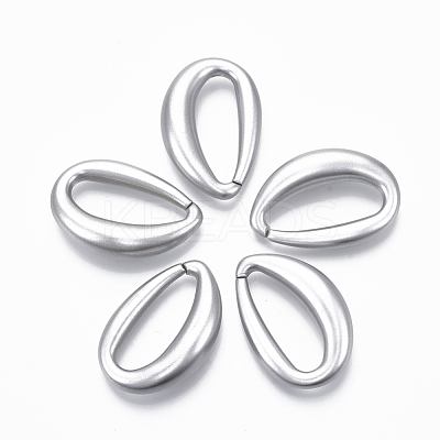 Spray Painted CCB Plastic Linking Rings CCB-R104-29-03-1