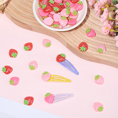 60Pcs 3 Colors Transparent Resin Cabochons RESI-SC0006-53-1