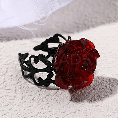 Iron and Resin Cuff Open Rings FS-WGB0C08-01-1