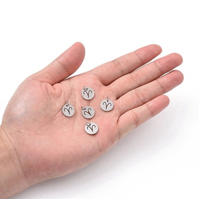 Non-Tarnish 304 Stainless Steel Charms STAS-Q201-T445-1S-1