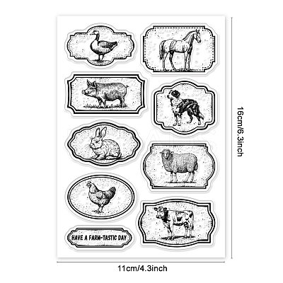 Custom Summer Theme PVC Plastic Clear Stamps DIY-WH0631-0231-1