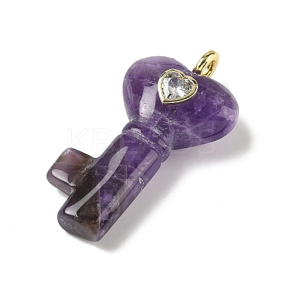 Natural Amethyst Pendants G-C274-05G-1