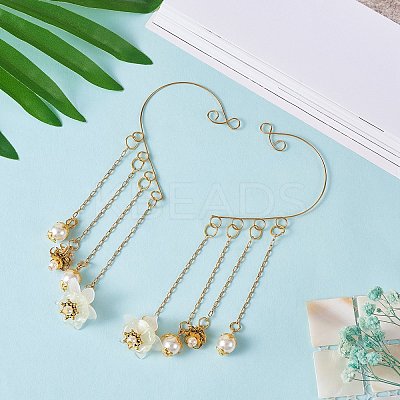 16Pcs 4 Style 316 Stainless Steel Ear Cuff Findings STAS-SZ0002-55-1