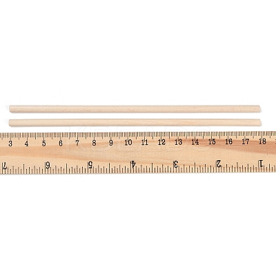 Round Wooden Sticks WOOD-WH0027-22C-1