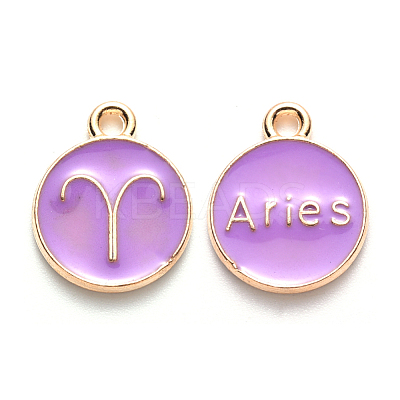 Alloy Enamel Pendants ENAM-S124-01A-01A-1
