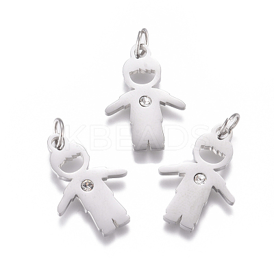 316 Surgical Stainless Steel Pendants STAS-L242-03P-1