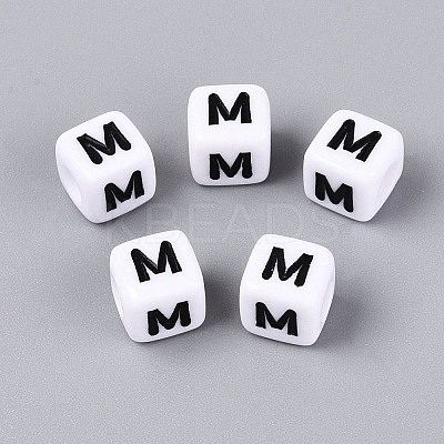 Opaque Acrylic Beads SACR-N020-04A-M-1
